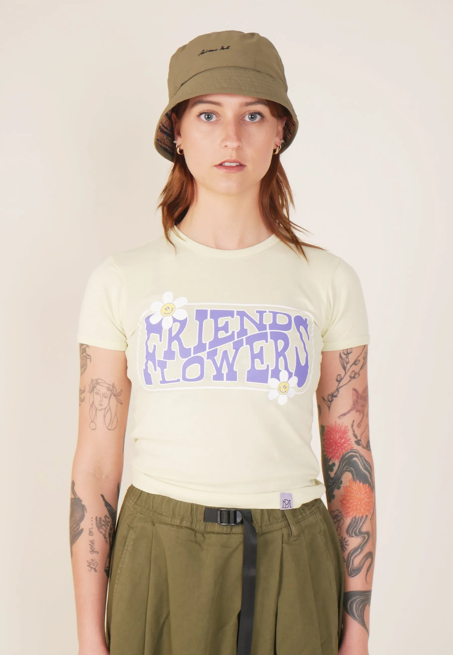 Friends Flowers Baby T-Shirt - Green