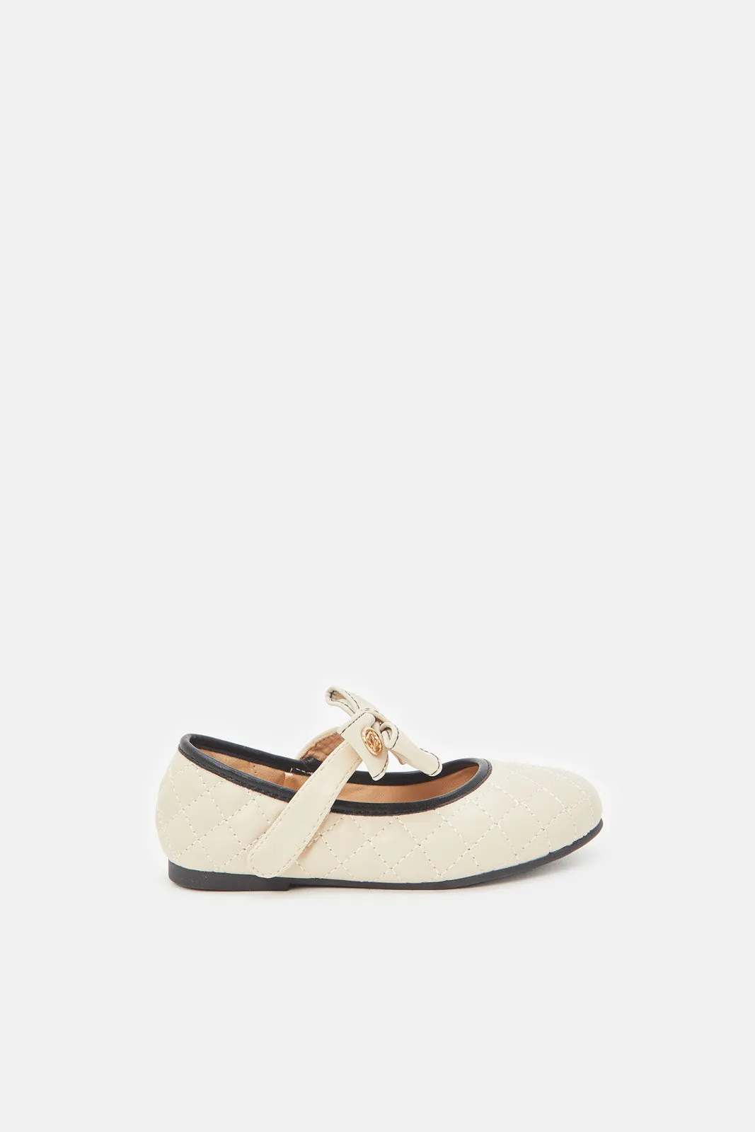 Girls Ivory Embellished Ballerina