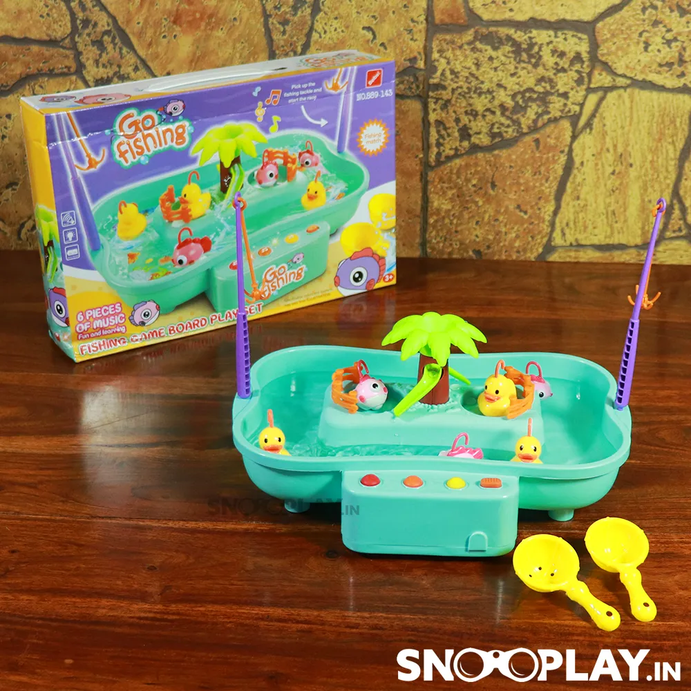 Go Fishing - Fishing Game Play Set For Kids Electronic Toy - Assorted Colour