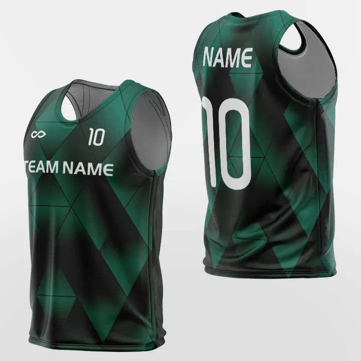 Green Diamond Check - Training Bibs Custom Sublimation Design