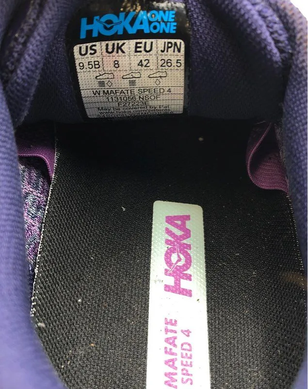 Hoka One One Women's Mafate Speed 4 1131056NSOF Purple Athletic Shoes- Size 9.5B
