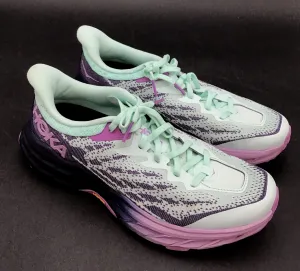 Hoka One One Women's Speedgoat 5 Wide Multicolor Athletic Shoes - Size 8.5D