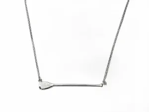 Horizontal SUP Paddle on Fine Cable Chain Necklace