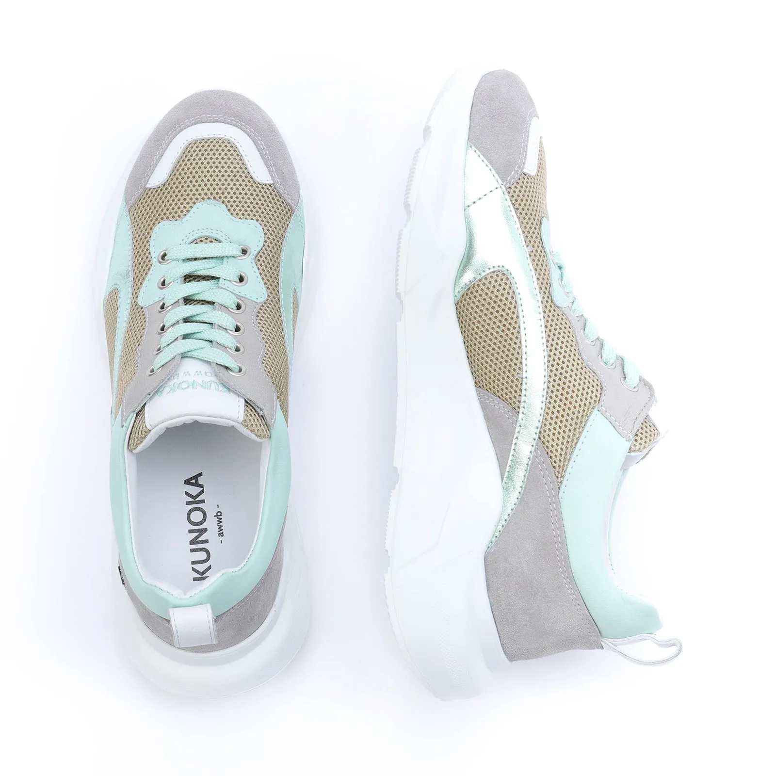 IZZI platform sneaker - galactic mint