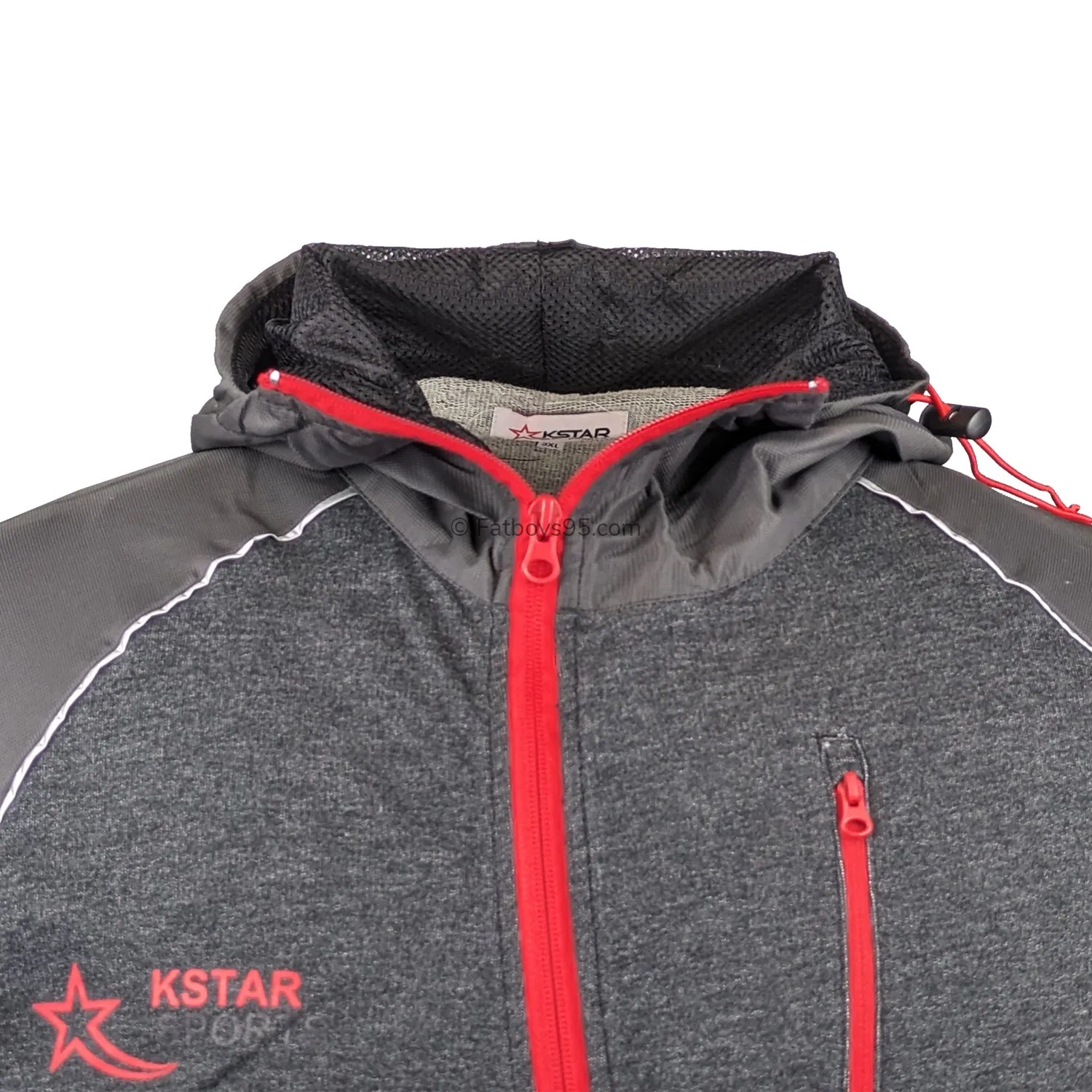 K Star Sports Full Zip Hoody - KSS001 - Charcoal