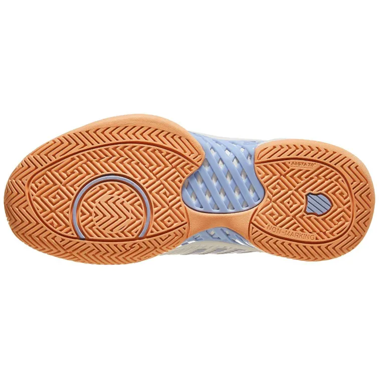 K-Swiss Hypercourt Express 2 White, Peach, & Heather Women's Tennis Shoes