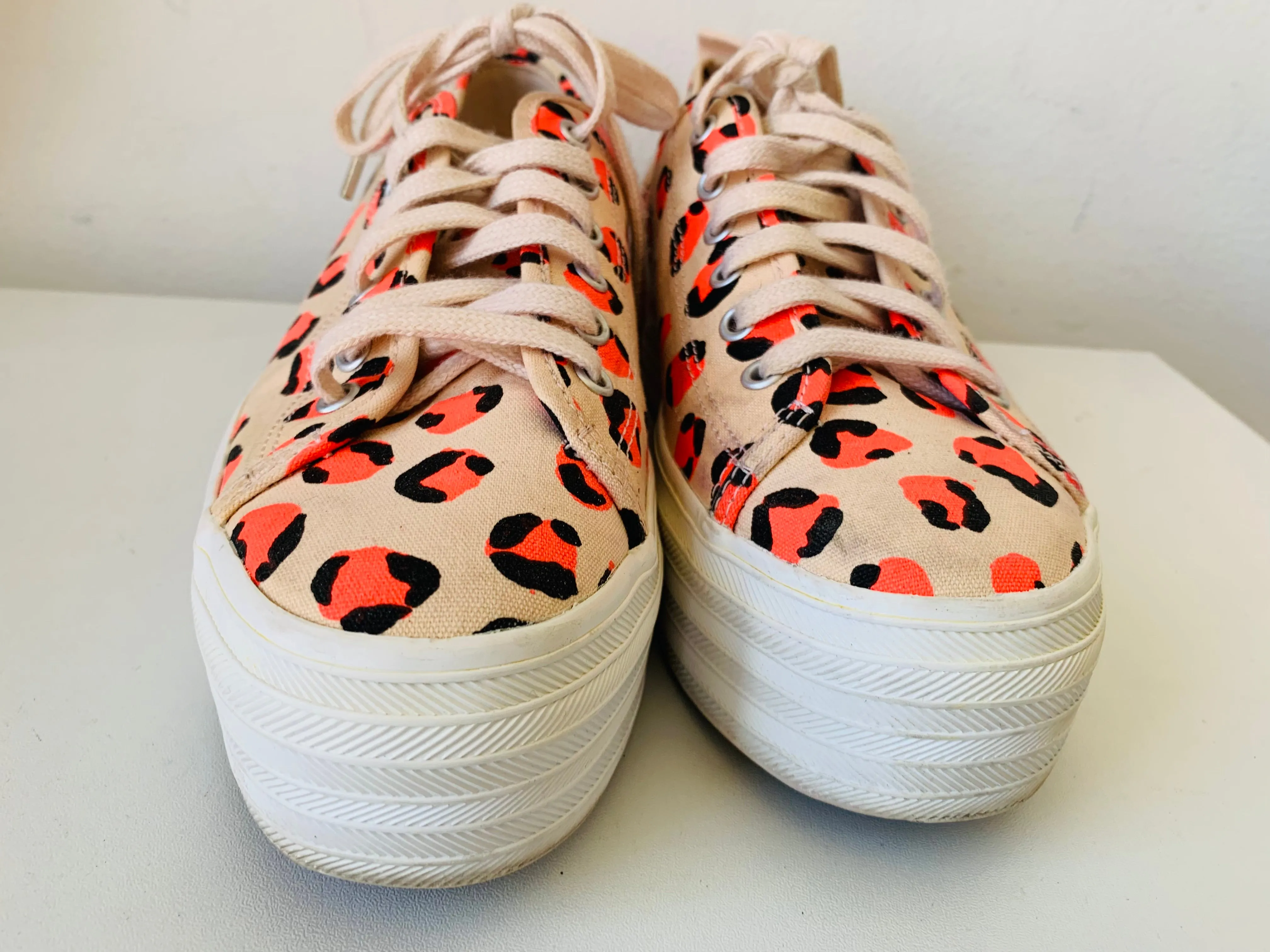 Keds Platform Leopard Cheetah Print Sneaker Size 7.5