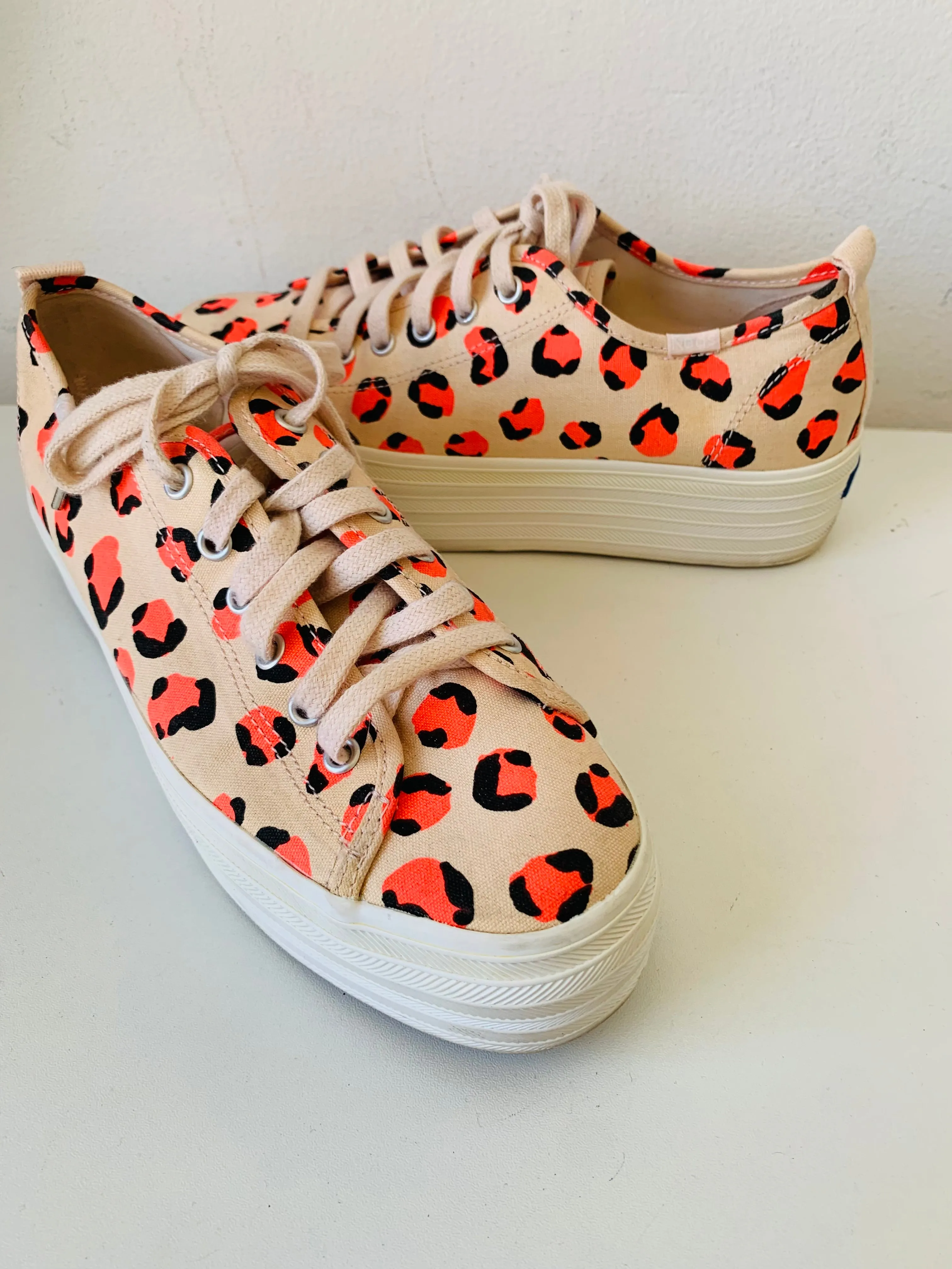 Keds Platform Leopard Cheetah Print Sneaker Size 7.5
