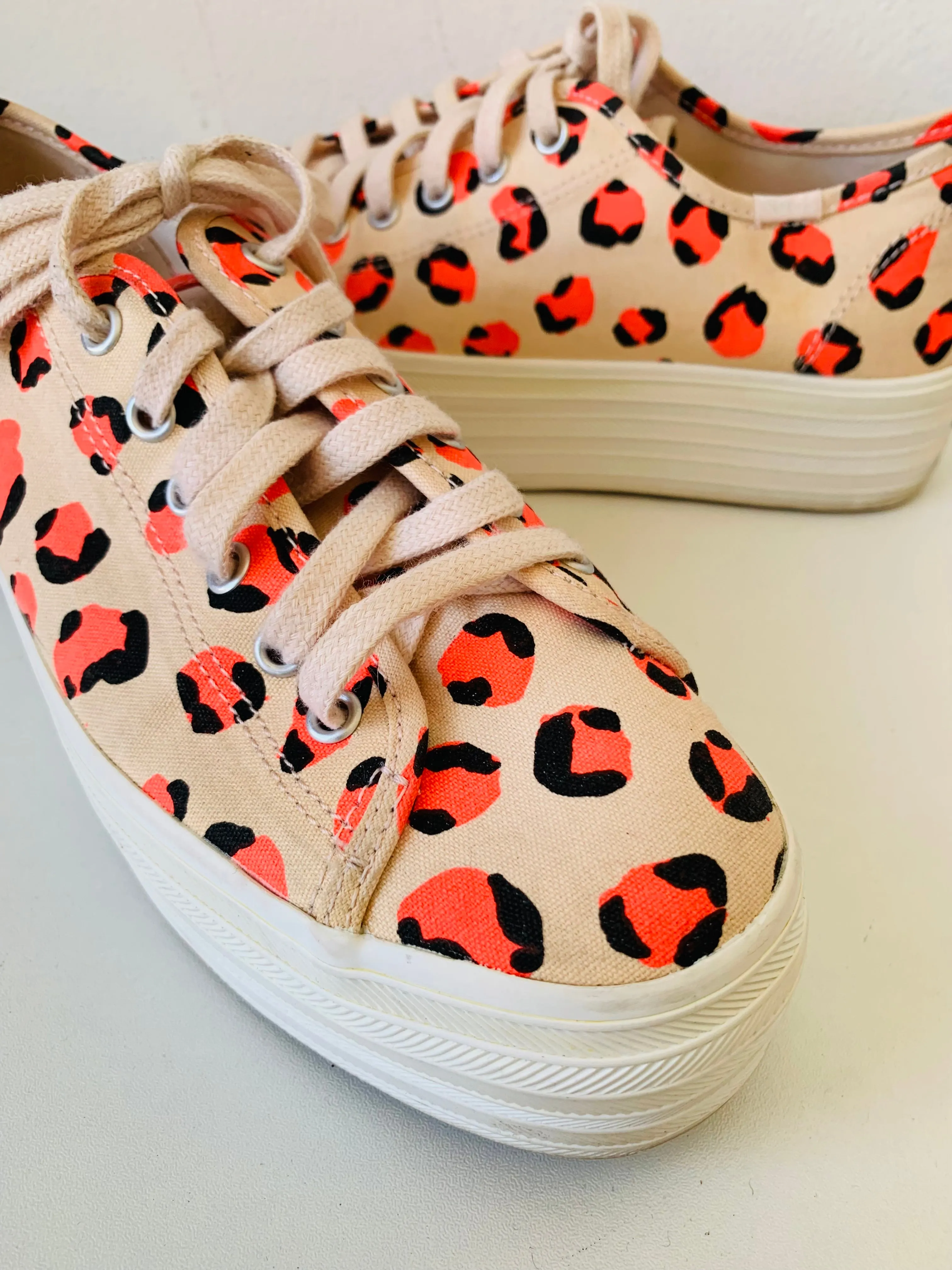 Keds Platform Leopard Cheetah Print Sneaker Size 7.5