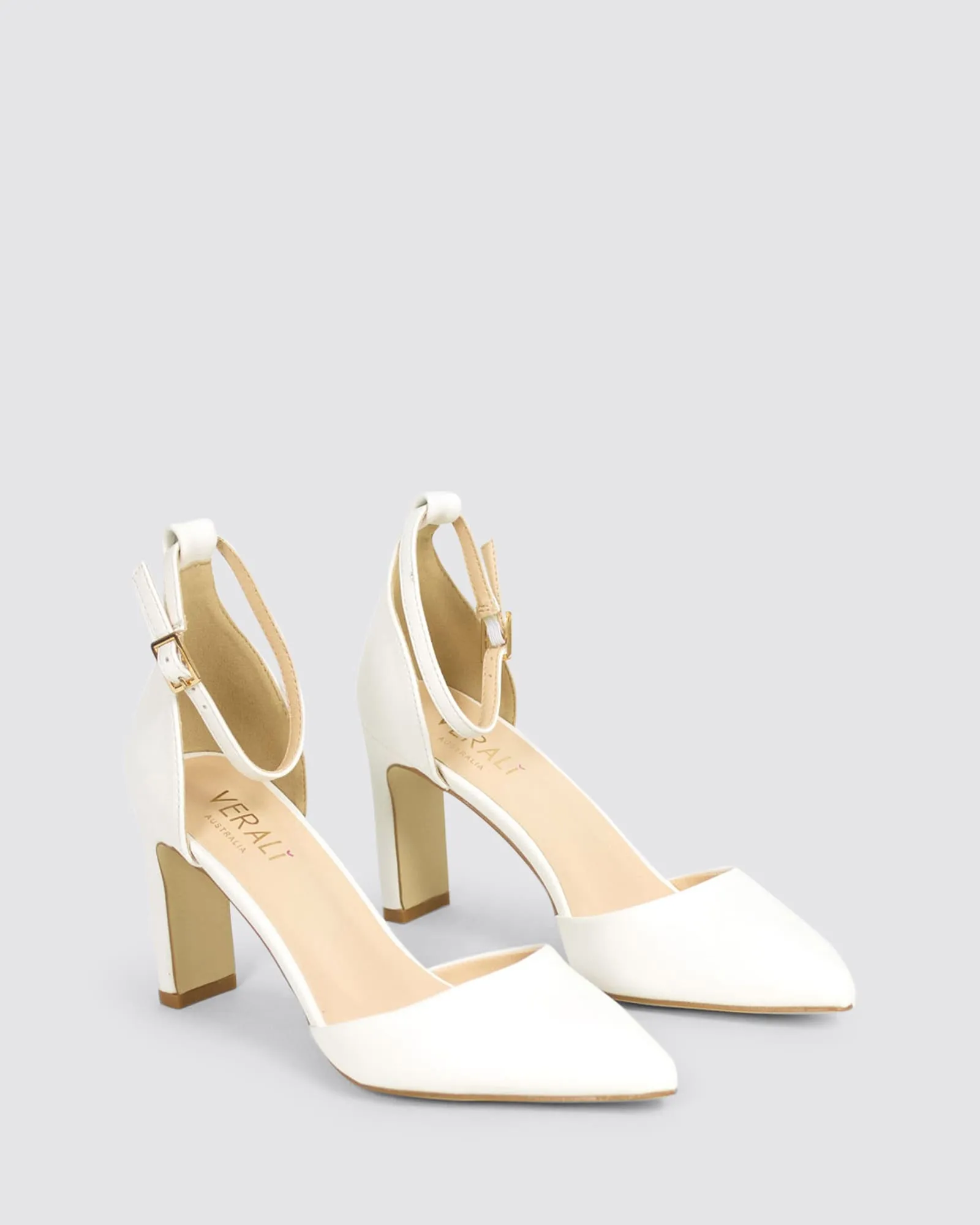 KITRA HEELS WHITE SMOOTH