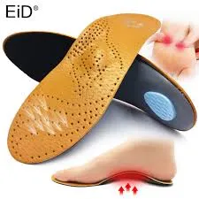 Leather Flat Feet Support Orthotic High Arch Insoles