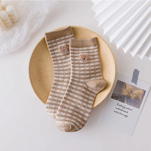 Lilyrhyme™ Lovely Bear Middle Tube Socks