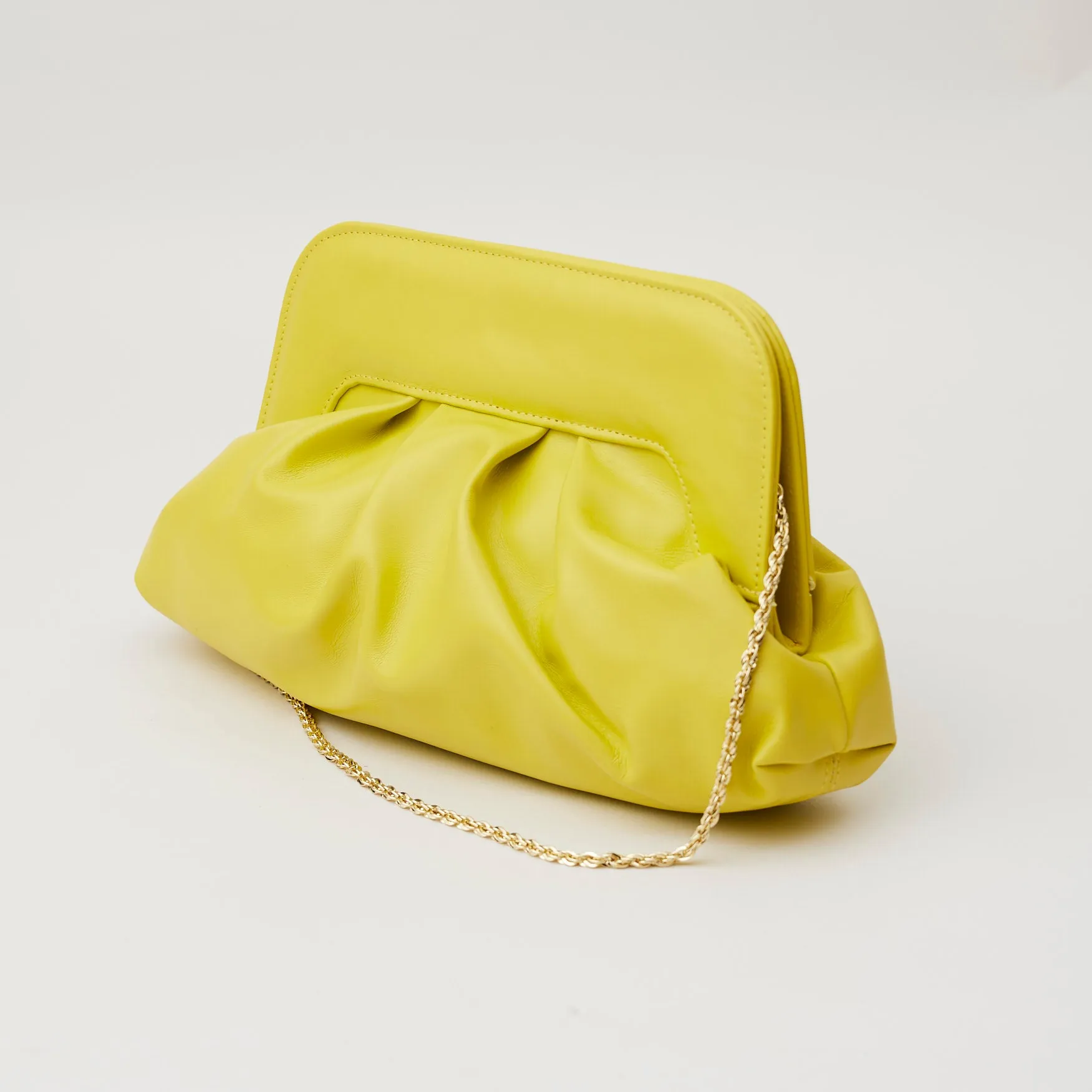 Marian Pistachio Leather Court Shoes