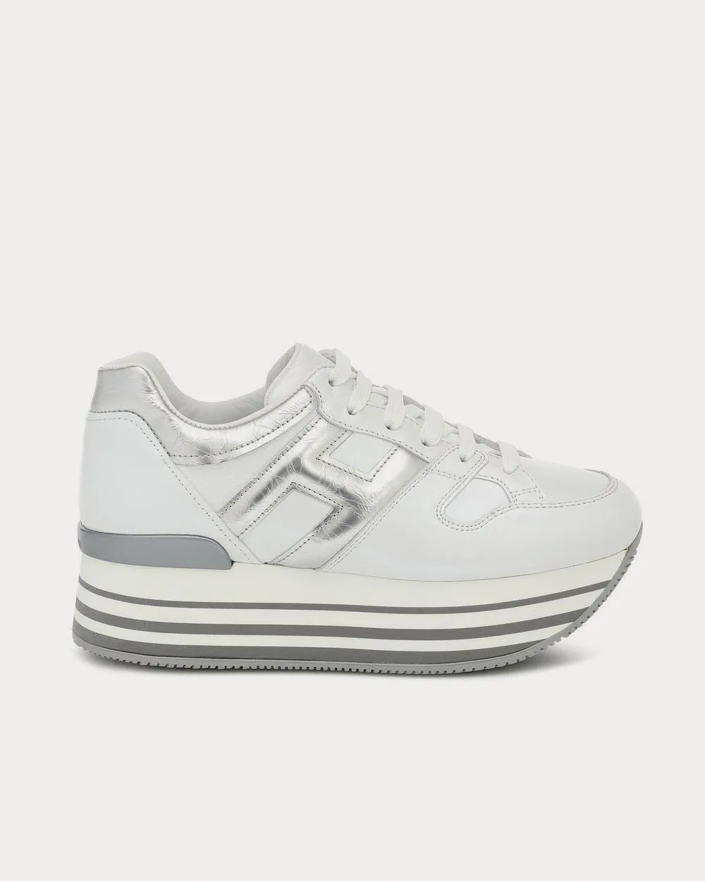 Maxi H222 leather platform Grey Low Top Sneakers