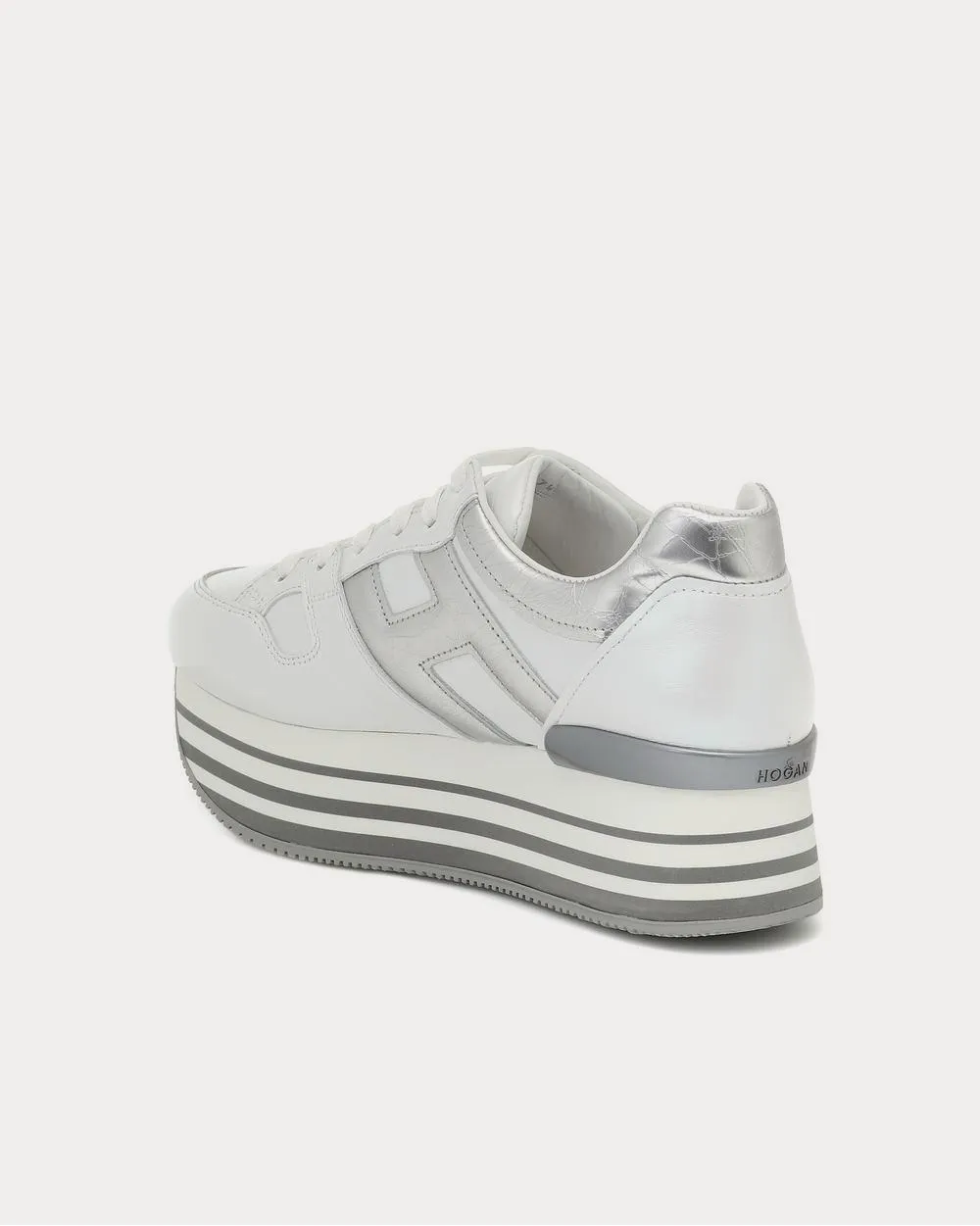 Maxi H222 leather platform Grey Low Top Sneakers