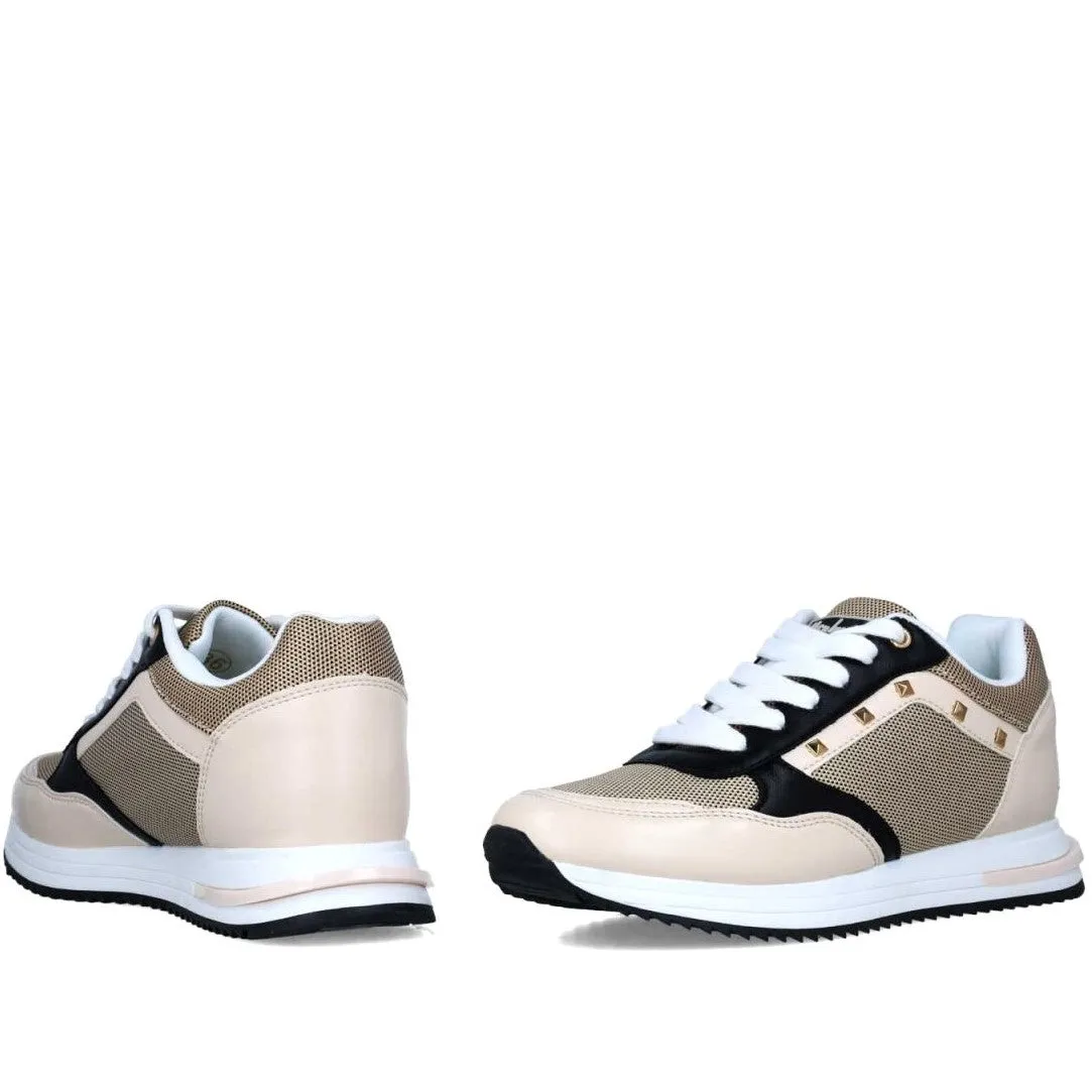 MB 23139 Beige & Black Colour Sneakers