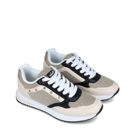 MB 23139 Beige & Black Colour Sneakers