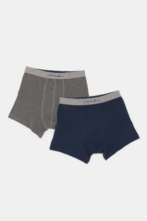 Men Charcoal And Navy  Hipster Set (Pack of 2)