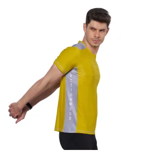 Men Contrast Cut and sew at Side Training T-Shirt