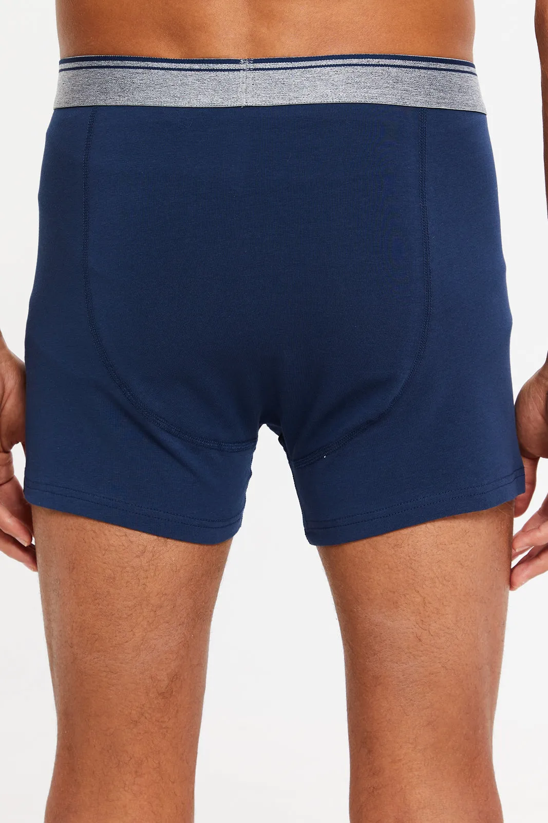 Men Navy Hipster Briefs (Pack of 2)