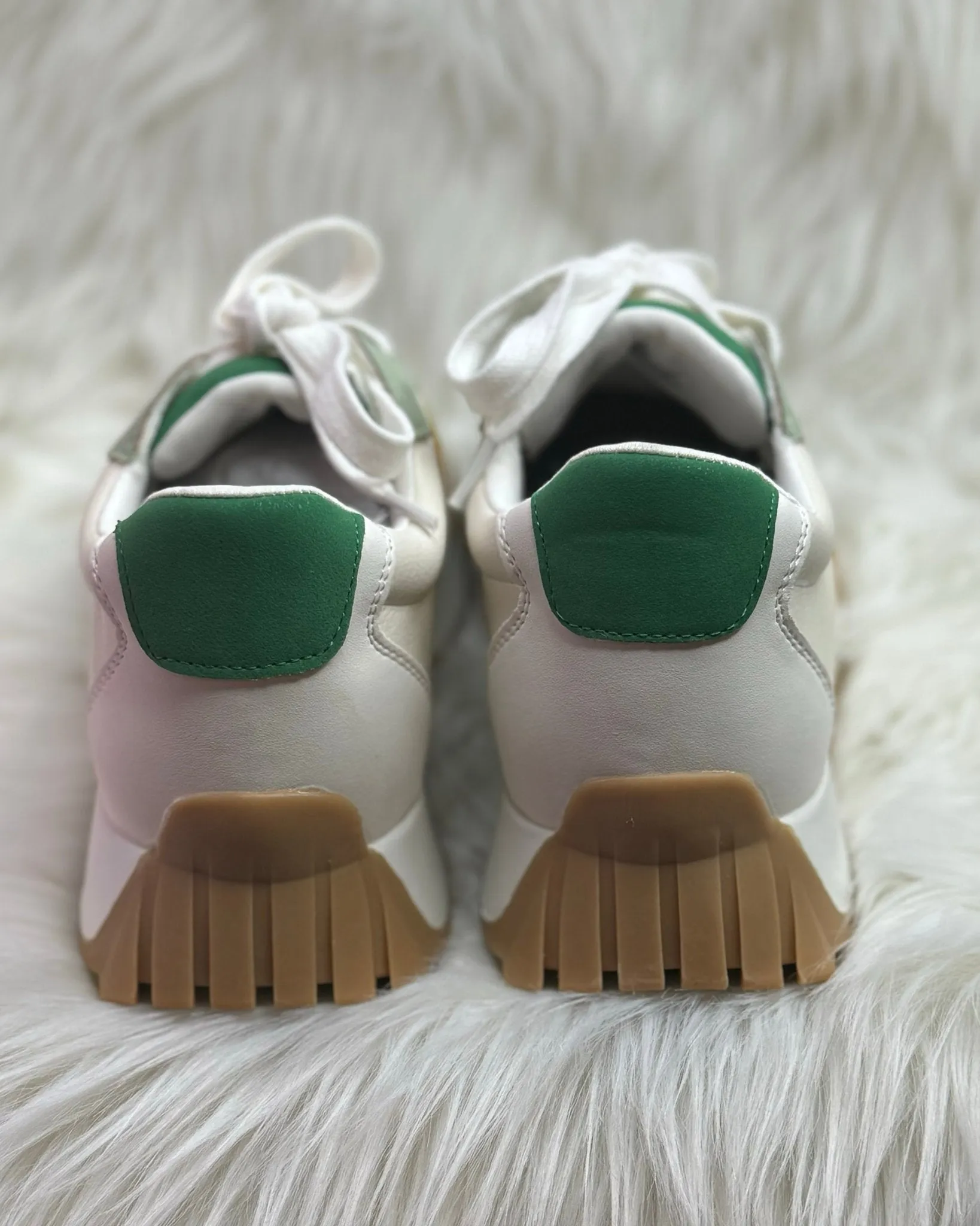 Mia Town Green Multi Platform Sneakers