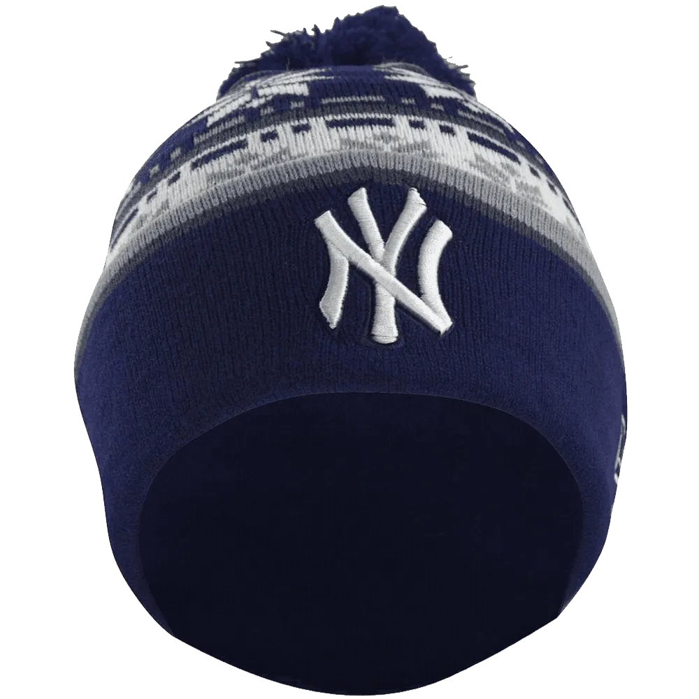 MLB New York Yankees Fashion Cuffed Knit Pom Beanie