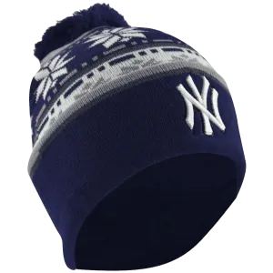 MLB New York Yankees Fashion Cuffed Knit Pom Beanie