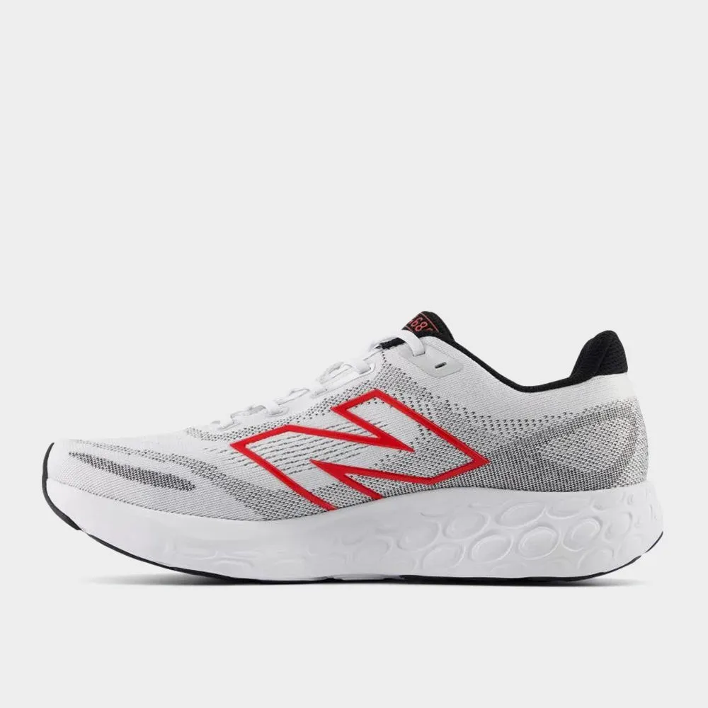 New Balance Mens 680v8 Performance Running White/black/red _ 183287 _ White