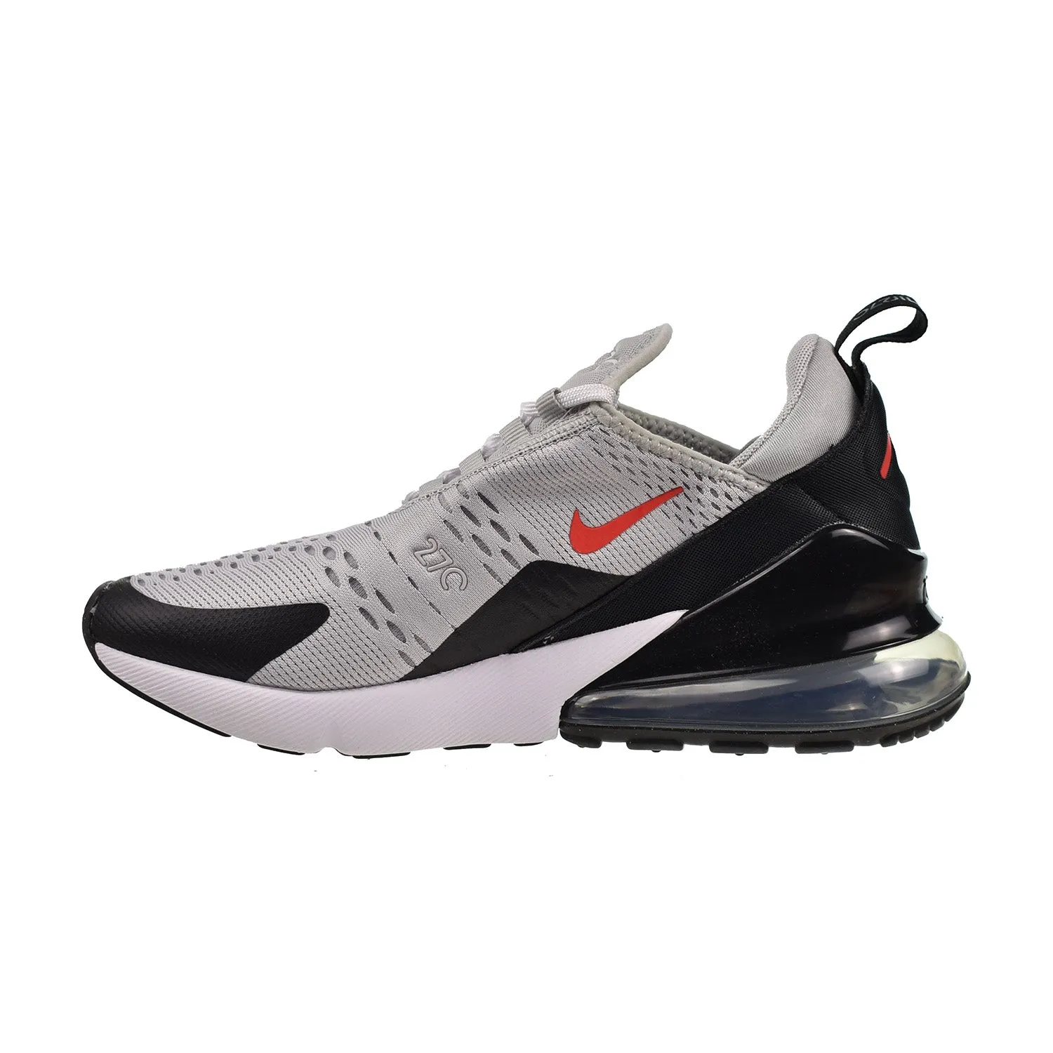 Nike Air Max 270 (GS) Big Kids' Shoes Grey Fog-Siren Red