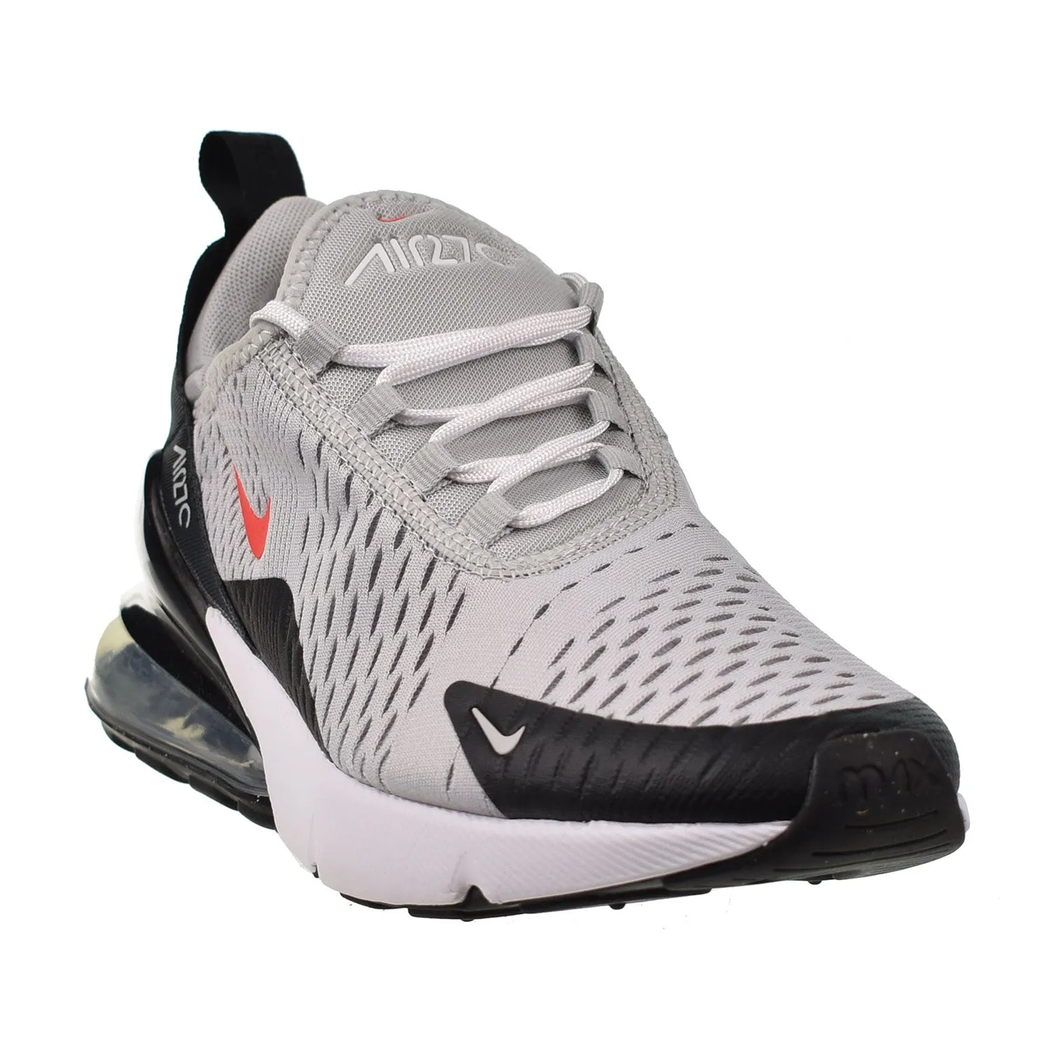 Nike Air Max 270 (GS) Big Kids' Shoes Grey Fog-Siren Red