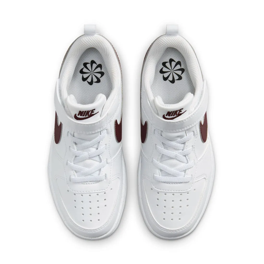 Nike Court Borough Low Recraft Little Kids' Shoes White Maroon