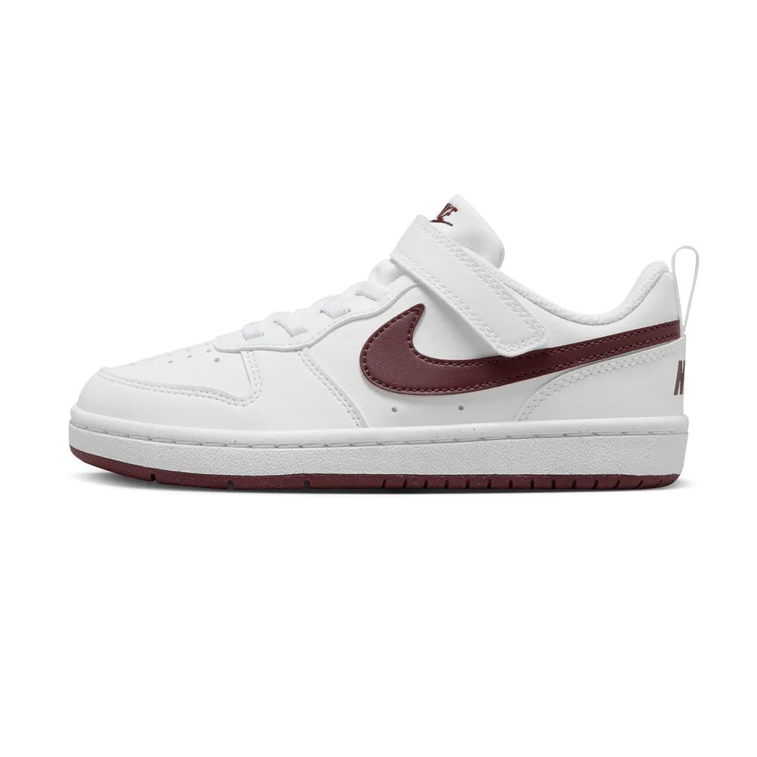 Nike Court Borough Low Recraft Little Kids' Shoes White Maroon