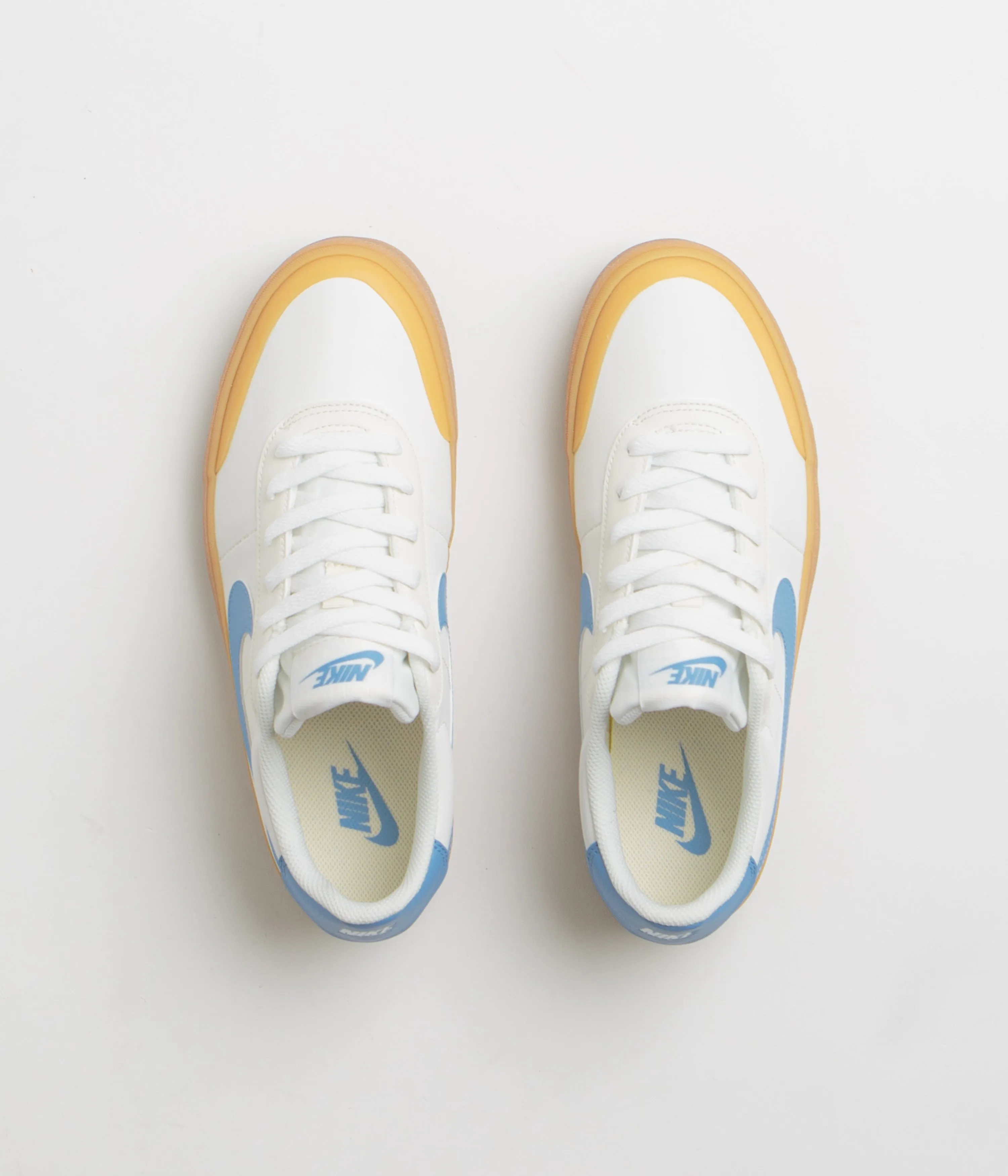 Nike Court Shot Shoes - Sail / Blue Beyond - Gum Light Brown - White