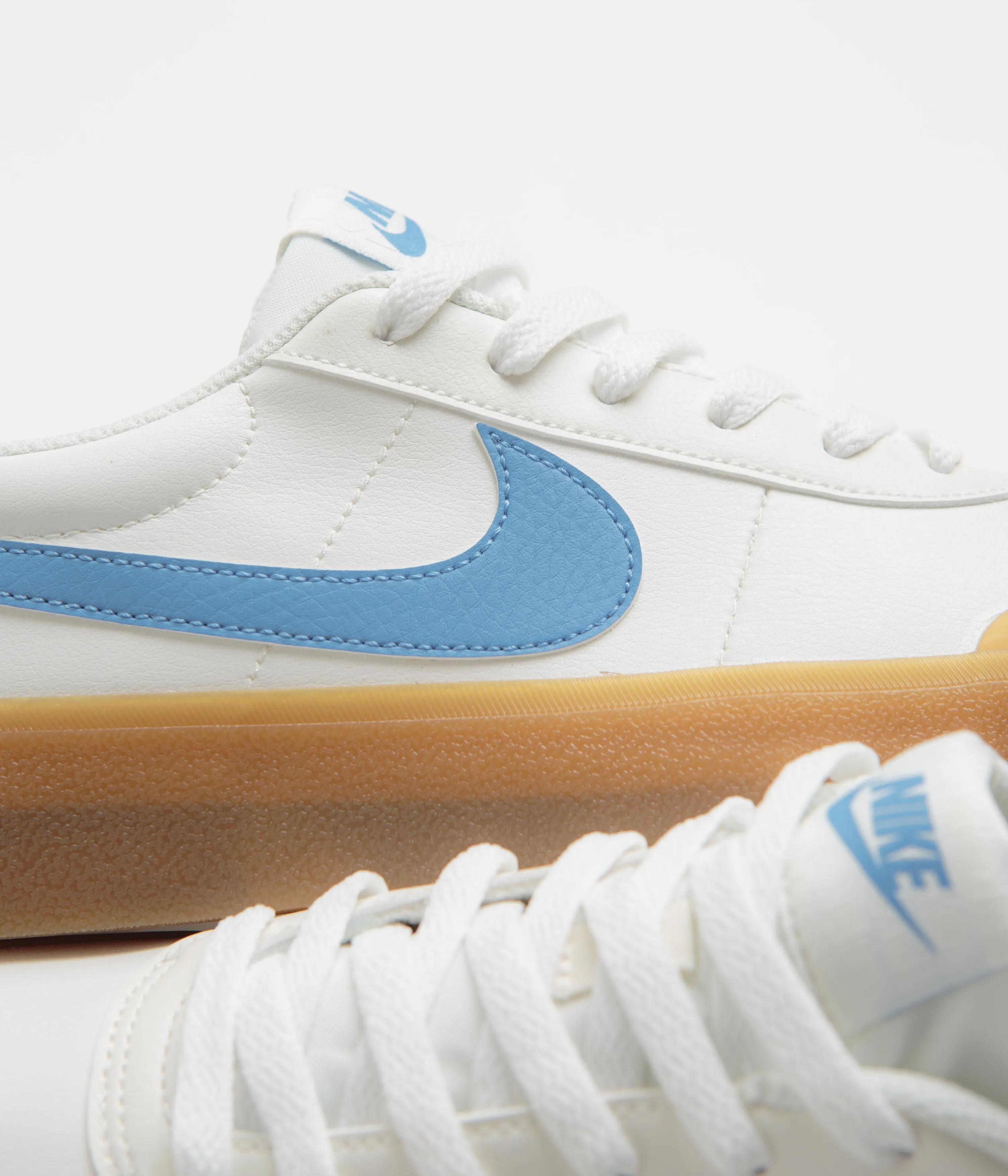 Nike Court Shot Shoes - Sail / Blue Beyond - Gum Light Brown - White