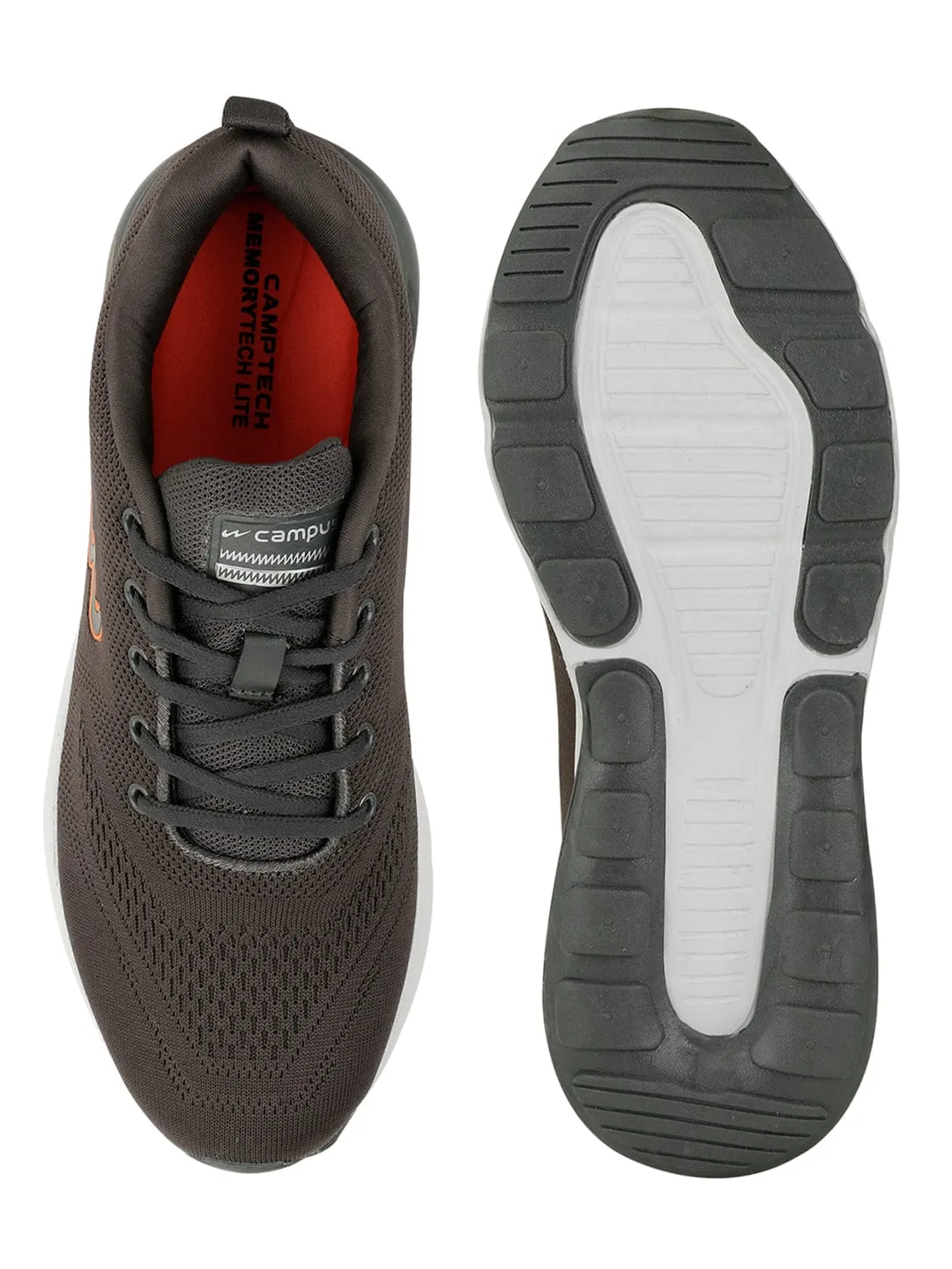 NORTH PLUS Grey Men's Running Shoes