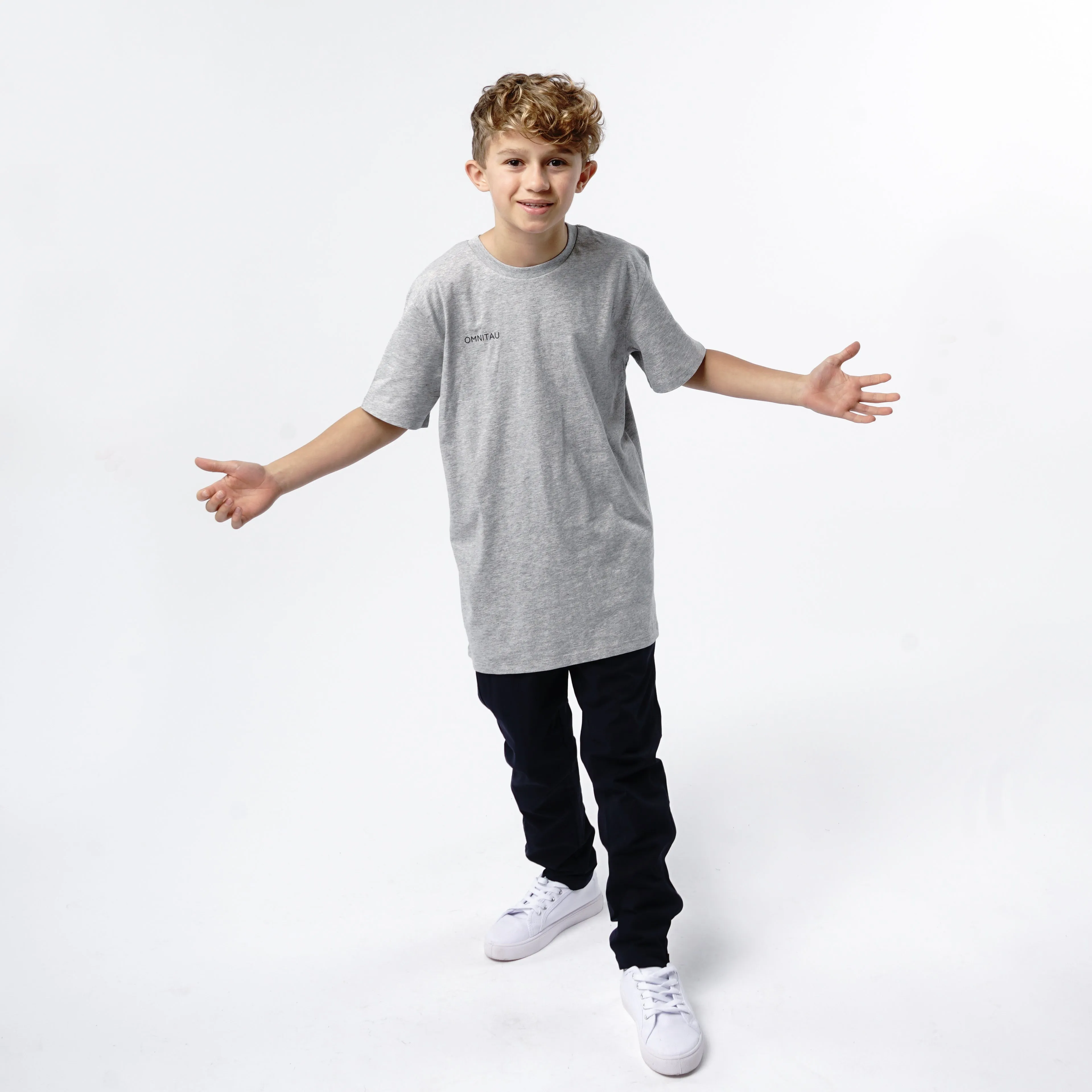 Omnitau Kid's Team Sports Full Zip Tracksuit Pant - Navy