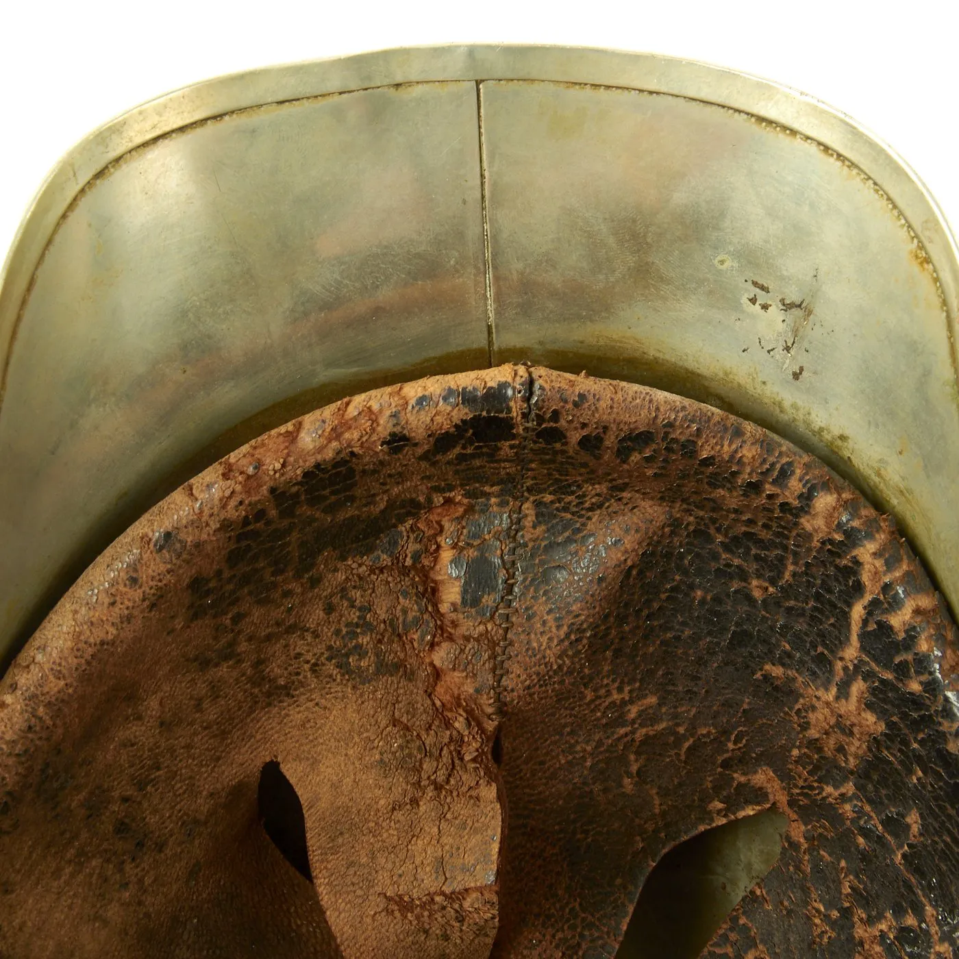 Original British / Welsh Montgomeryshire Yeomanry 1880 Cavaltry Trooper's Helmet with White Plume