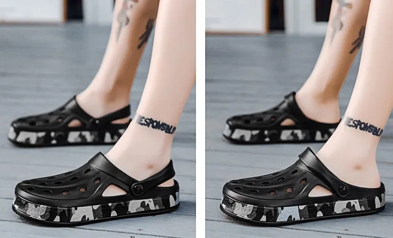 Outer Wear Men Summer Non-Slip Wear Resistant Soft Soled Sports Large Size Sandals And Slippers Beach Dual-Use Sandals