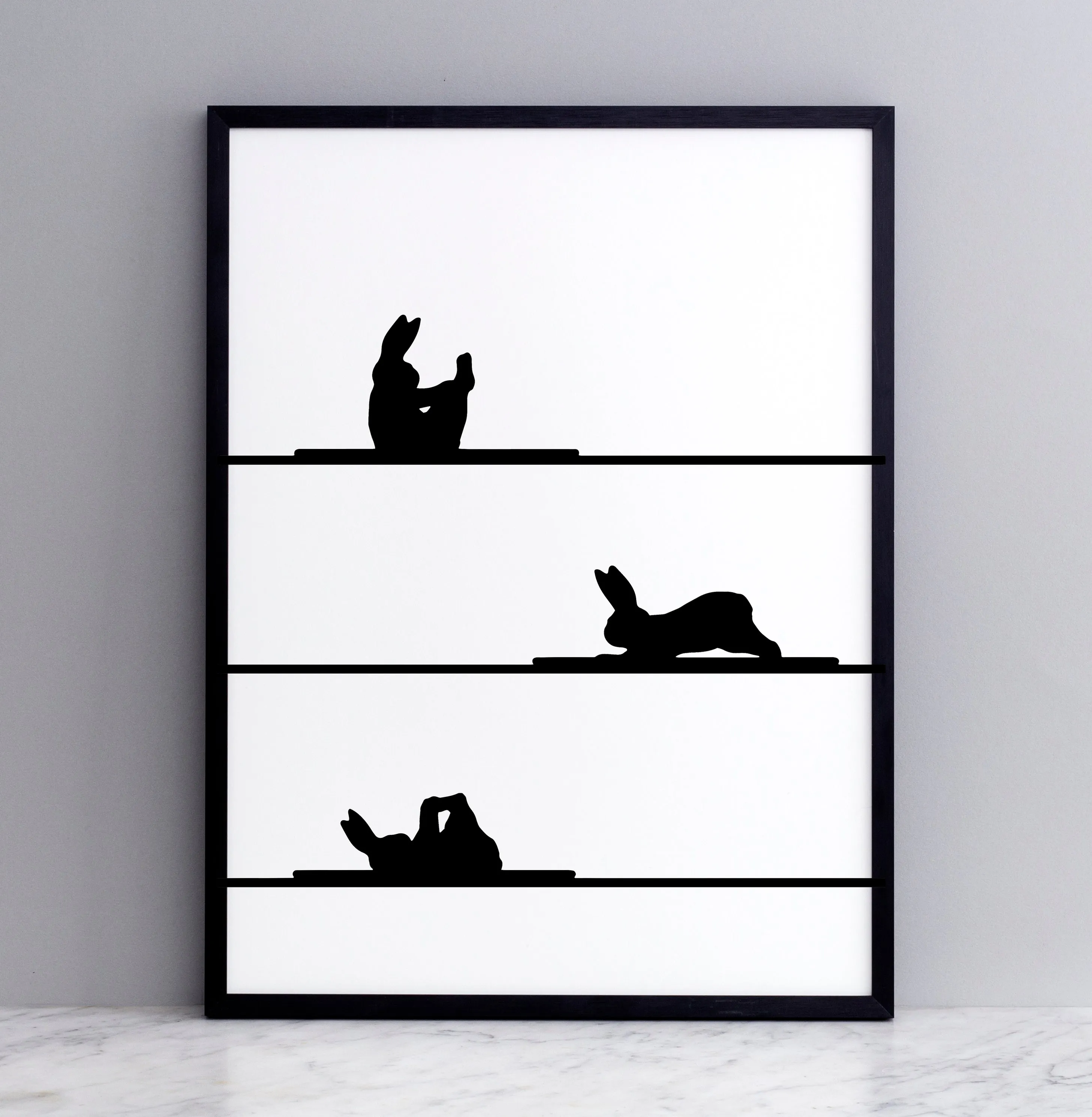 Pilates Rabbit Print