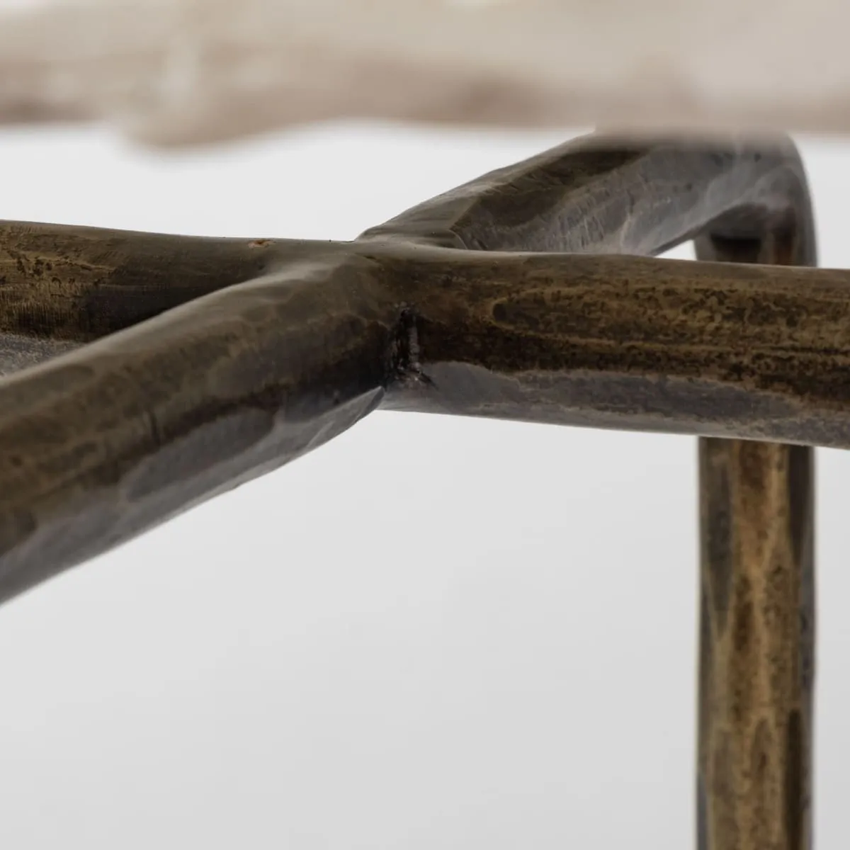Pinera Console Table White Marble | Gold Iron