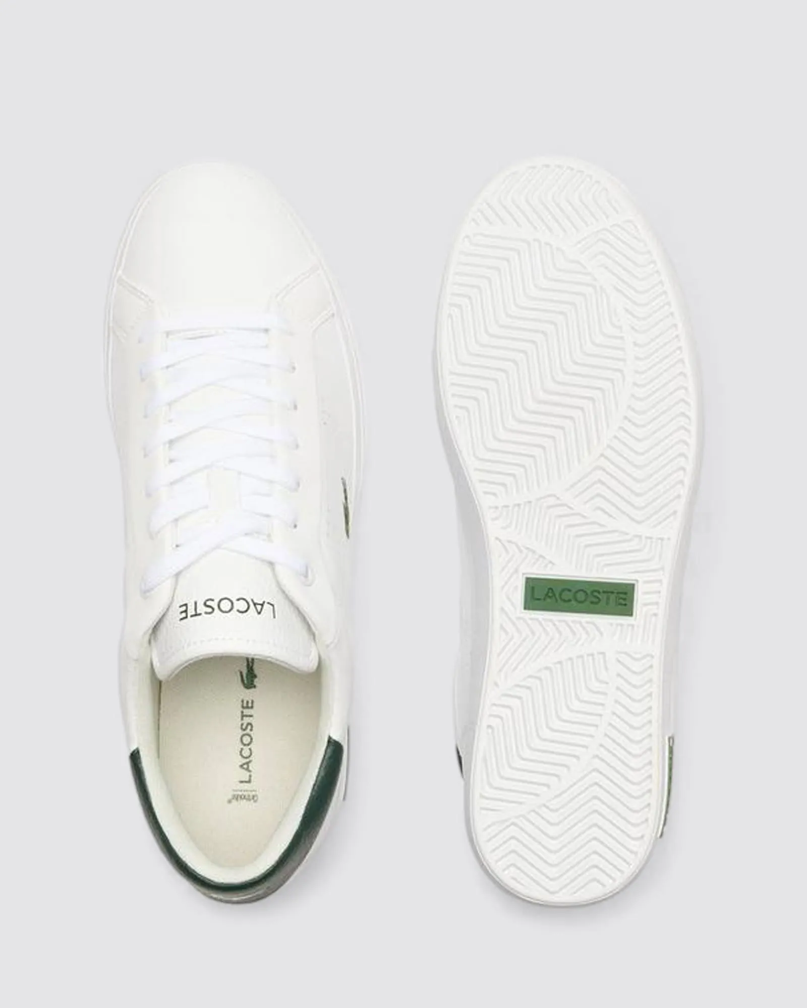 POWERCOURT 2.0 124 SNEAKERS WHITE/GREEN LEATHER