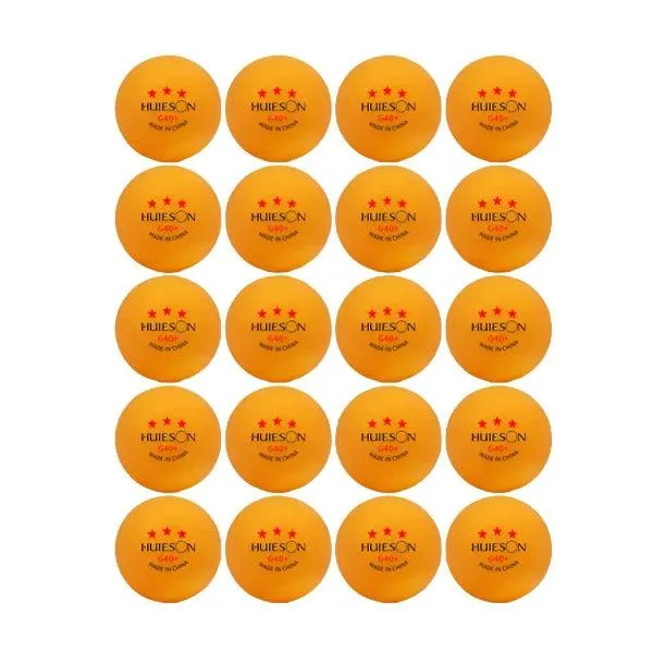 Professional Table Tennis Balls – Durable ABS, Three-Star Rating, High Bounce, and Bright Colors for Training and Matches