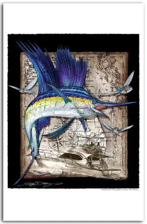 "Sailfish Classic" Fine Art Paper Print