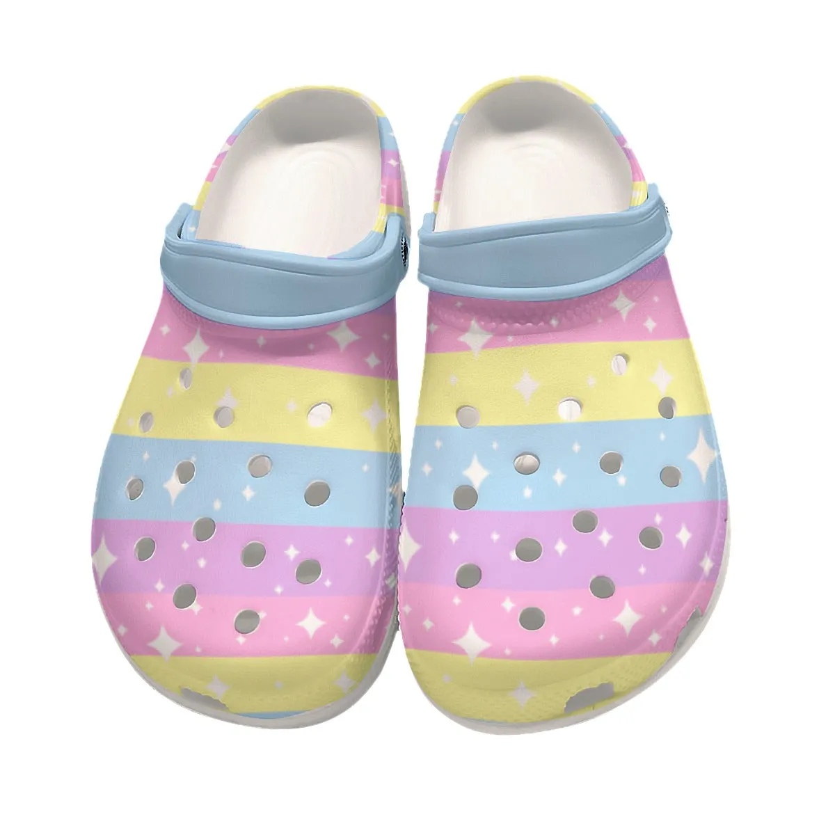 Rainbow Ribbon Classic Clogs Men's Shoes