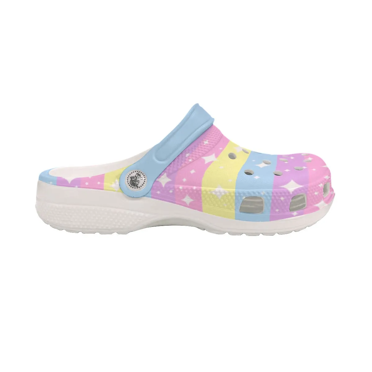 Rainbow Ribbon Classic Clogs Men's Shoes
