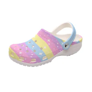 Rainbow Ribbon Classic Clogs Men's Shoes