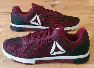 Reebok Training Speed Low Textile Trainers UK8/US9/EU42 CN5502 Burgundy/White