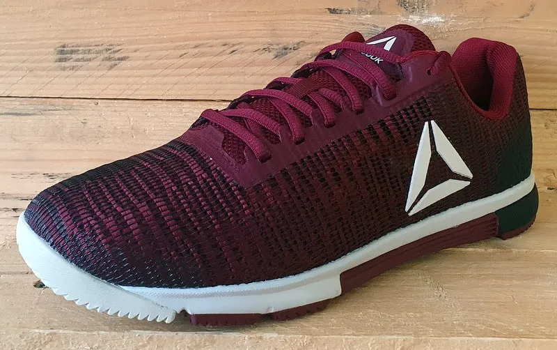 Reebok Training Speed Low Textile Trainers UK8/US9/EU42 CN5502 Burgundy/White