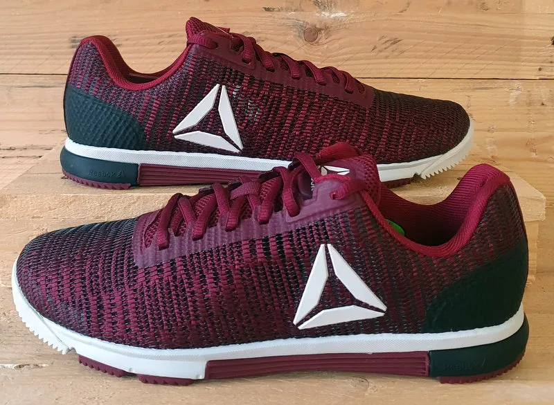 Reebok Training Speed Low Textile Trainers UK8/US9/EU42 CN5502 Burgundy/White