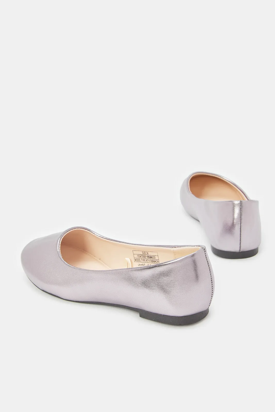 Senior Girls Sliver Plain Ballerina